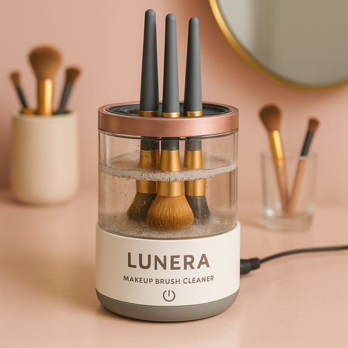 LUNERA™ Automatic Makeup Brush Cleaner – Deep Clean in Seconds